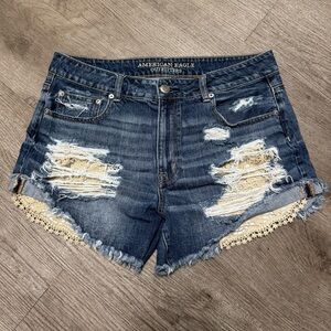 American Eagle Outfitters Women's Festival Distressed Shorts